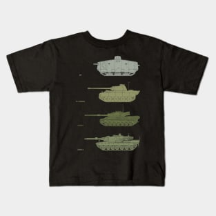 If you like tanks! The evolution of German tanks Kids T-Shirt